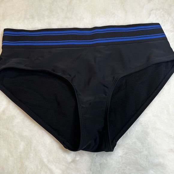 Other - Black Swim Bottoms with Blue Stripe